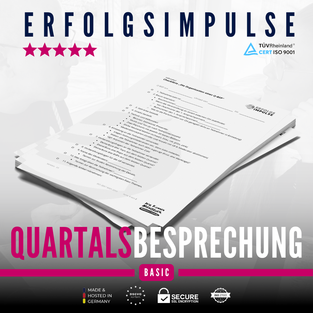Motivierende Quartalsbesprechung