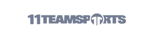 Graues Logo von 11teamsports, Partnerreferenz der Erfolgsimpulse GmbH.
