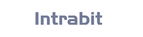 Graues Logo von Intrabit, Partnerreferenz der Erfolgsimpulse GmbH.