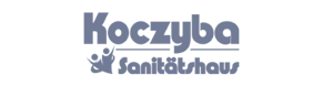 Graues Logo von Koczyba Sanitätshaus, Partnerreferenz der Erfolgsimpulse GmbH.