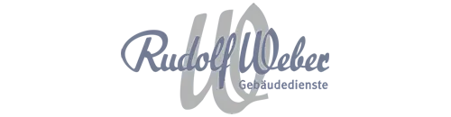 Graues Logo von Rudolf Weber GmbH, Partnerreferenz der Erfolgsimpulse GmbH.