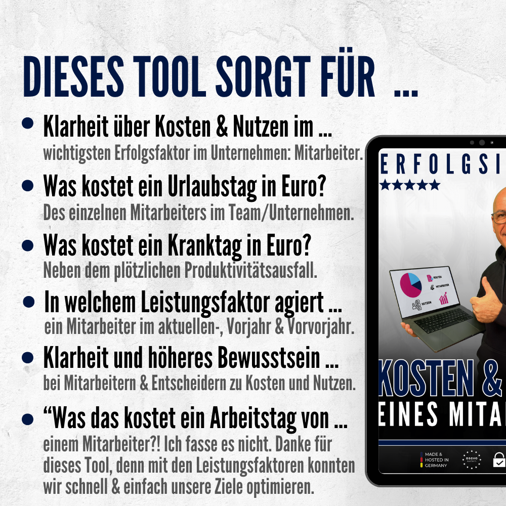 Kosten & Nutzen eines Mitarbeiters