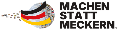Das Bild zeigt die geschützte Logomark der Initiative Machen-statt-Meckern®