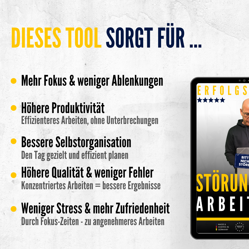 Störungsfreie Arbeitszeit - der Schlüssel zum Erfolg