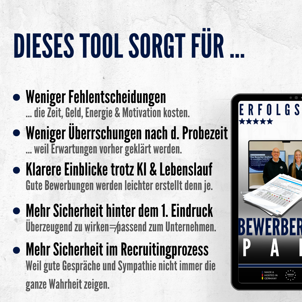 Das Bewerber-Analyse-Paket