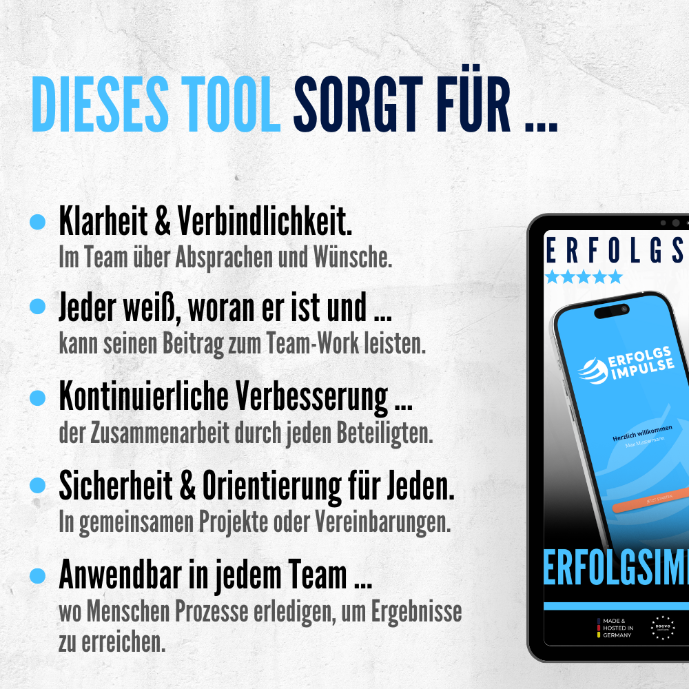Erfolgsimpulse-App - zeitsparendes System für wirksame Unternehmensführung