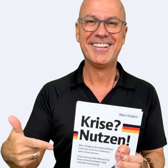 Marc Klejbor mit dem Buch Krise? Nutzen!